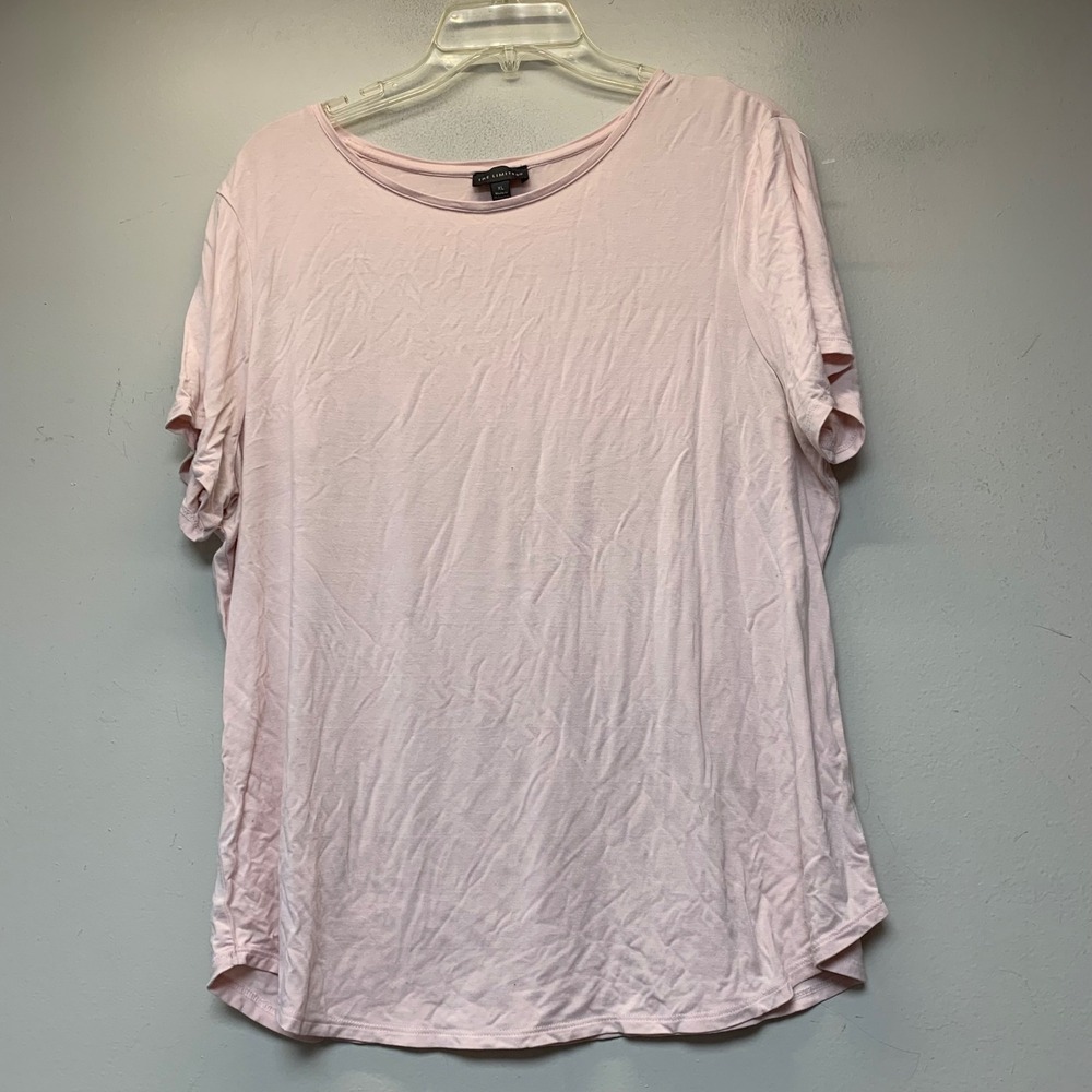 The Limited T-Shirt Womens XL Pink Excellent Rayon Spandex Scoop Neck Basic Top